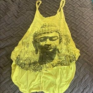 Vintage Havana Bohemian Yellow Racerback Tank Top
